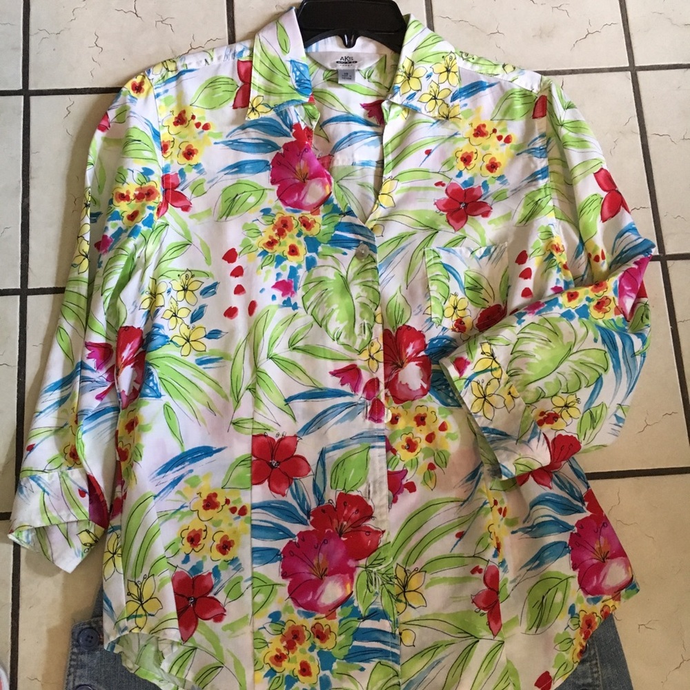 Floral Button Down Top